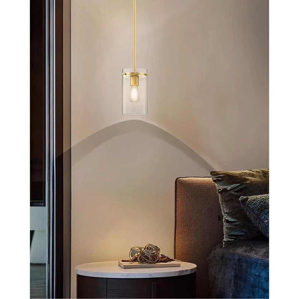 2 Pack Pendant Lighting Brushed Bronze‎ Kitchen Island Hanging Ceiling